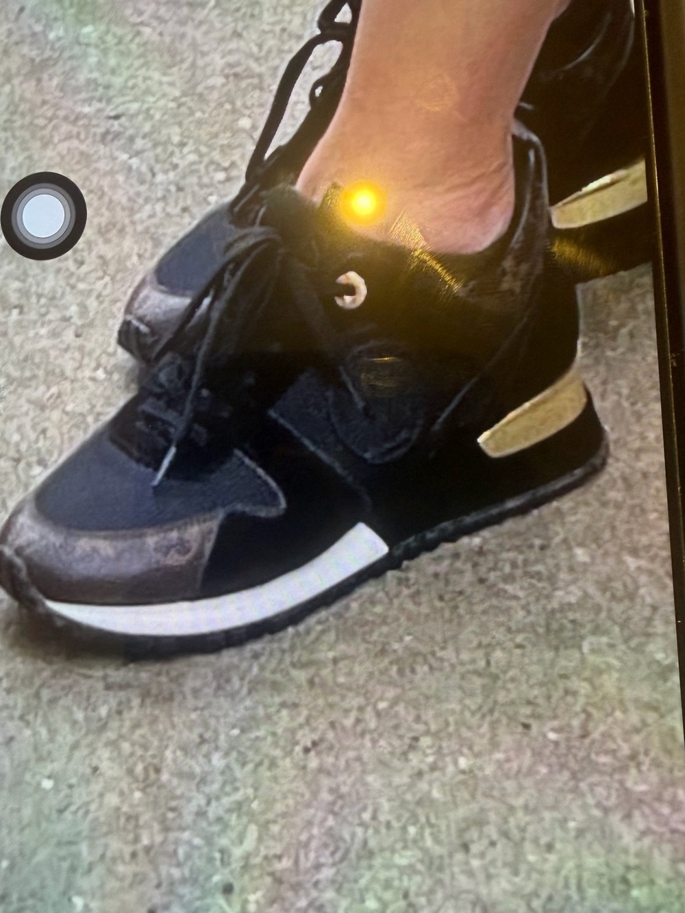 Louis Vuitton Black and Gold Women's Sneaker Runners